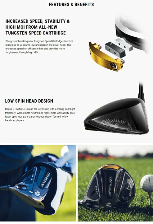 楽天市場】即納可！【レフティモデル】Callaway Rogue ST Triple 
