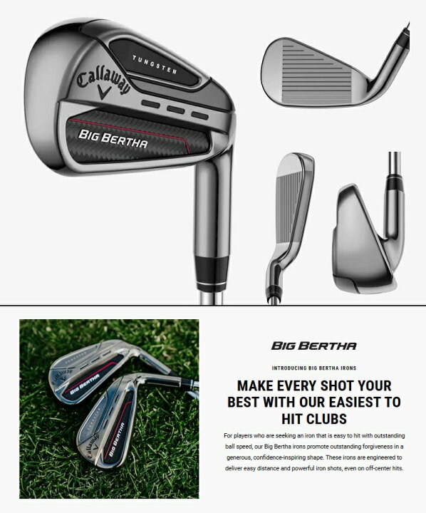 楽天市場】Callaway Big Bertha Iron キャロウェイ ビッグバーサ 