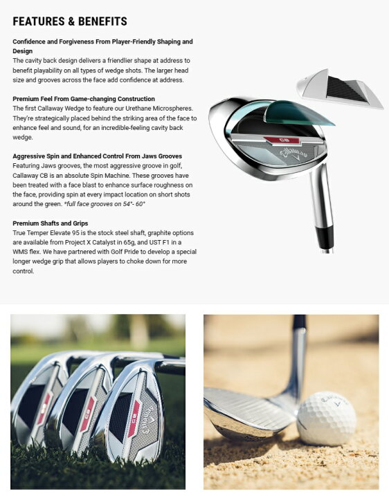 楽天市場】【レフティモデル】Callaway CB Wedge キャロウェイ CB 