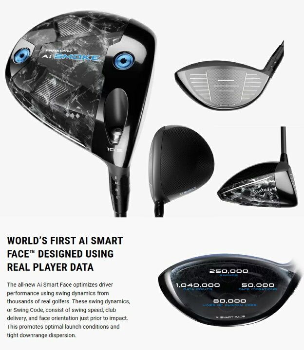 楽天市場】Callaway Paradym Ai Smoke Triple Diamond Driver 