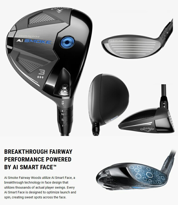 楽天市場】【レフティモデル】Callaway Paradym Ai Smoke Triple 