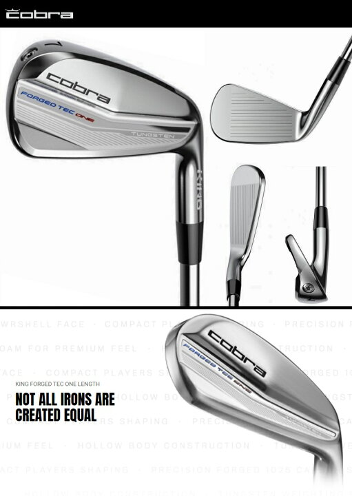 楽天市場】Cobra Golf KING Forged Tec ONE Length Iron コブラ キング 