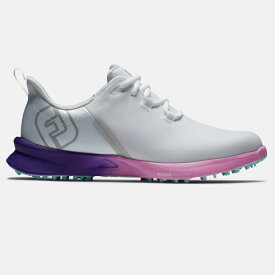 【スーパーSALE限定！店内3個購入で最大10倍】FootJoy FJ Fuel Sport Women's Golf Shoes - White / Purple フットジョイ FJ フューエル レディース ゴルフ シューズ 90547