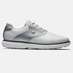 FootJoy Traditions Spikeless Women's Golf Shoes - White / Silver tbgWC gfBVY XpCNX fB[X St V[Y 97897