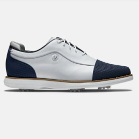 FootJoy Traditions Cap Toe Women's Golf Shoes-White / Navy フットジョイ トラディション キャップ トゥ レディス ゴルフ シューズ 97911