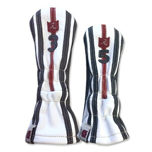 iliac golf Military 3Wood 5Wood Headcover (Pure White/Navy/British Red) �C���A�b�N �S���t �~���^���[ 3Wood 5Wood �w�b�h�J�o�[