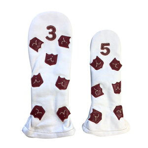 iliac Golf Dancing Crests Fairway Wood Headcover (Pure White) �C���A�b�N �S���t �_���V���O �N���X�g �t�F�A�E�F�C�E�b�h �w�b�h�J�o�[ �s���A�z���C�g