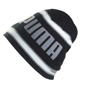 Puma Stripe Fleece Line Beanie �v�[�} �X�g���C�v �t���[�X���C�� �r�[�j�[