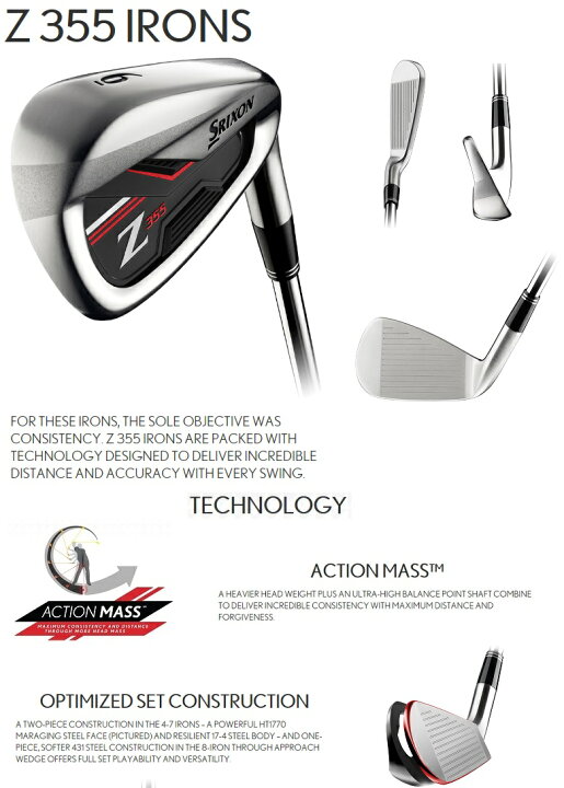 楽天市場】在庫あり！【単品アイアン】Srixon Z 355 Iron USスリクソン 