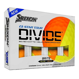 Srixon Q-Star Tour Divide Golf Ball Orangeスリクソン Q-Star ツアー ディバイド ゴルフ ボール オレンジ 1ダース