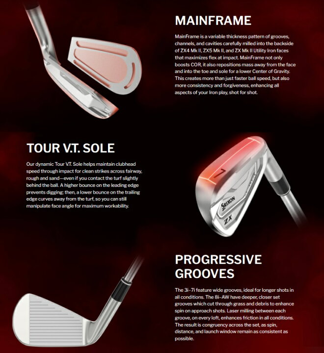 楽天市場】【レフティモデル】Srixon ZX5 MK II Iron スリクソン ZX5 