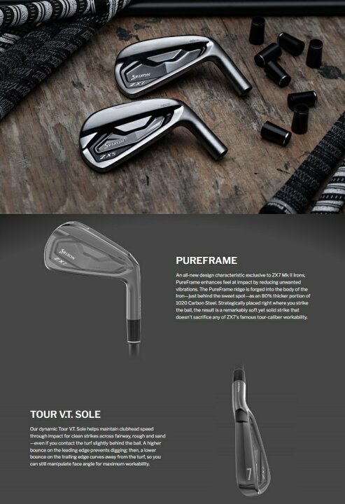 楽天市場】限定アイアン！Srixon ZX7 Mk II Black Chrome Iron 