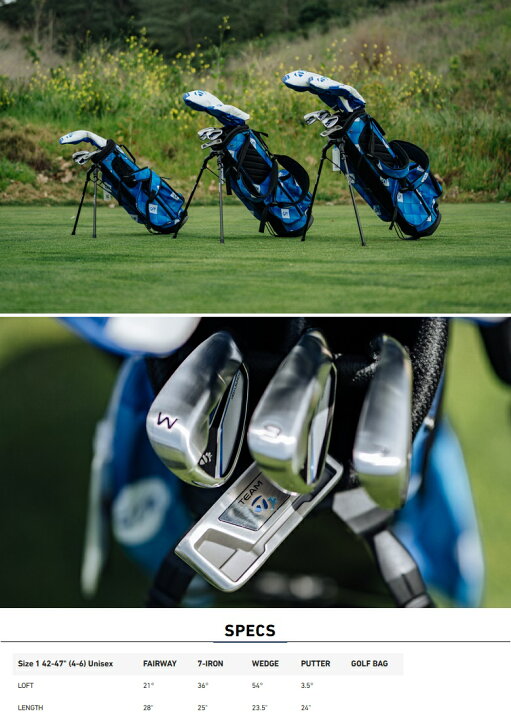 楽天市場】TaylorMade Team TaylorMade Size 1 Junior Set 