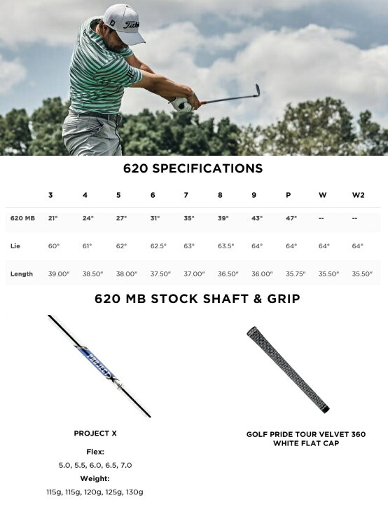 楽天市場】【レフティモデル】Titleist 620 MB Iron タイトリスト 620 