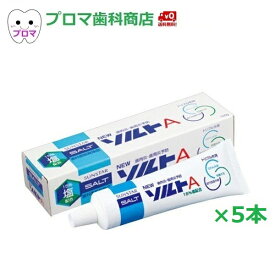 歯磨き粉 サンスター ニューソルトA100g×5本 塩配合歯みがき粉 医薬部外品 送料無料(本州)(同梱不可)