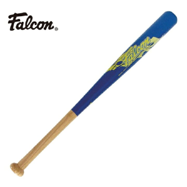 Falcon ファルコン ジュニア用木製バット ブルー 70cm wbt-70bl (野球 バット 軟式 ジュニア 少年 子供 小学生用  木製 軟式バット 木製バット 練習用 握りやすい 振りやすい) サクライ貿易 
