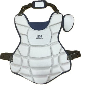 プロマーク PROMARK 軟式一般用 キャッチャープロテクター シルバー/ネイビー cpt-65sv/nv (野球 プロテクター 軟式 一般用 キャッチャープロテクター 防具 JSBB公認 首かけタイプ)