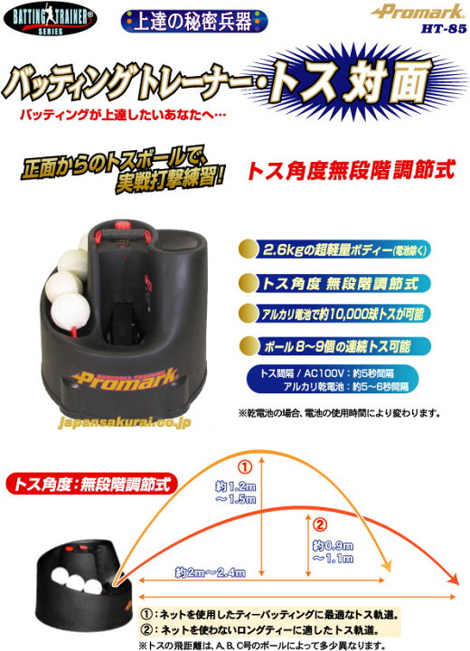 楽天市場】PROMARK プロマーク バッティングトレーナー トス対面 硬式 