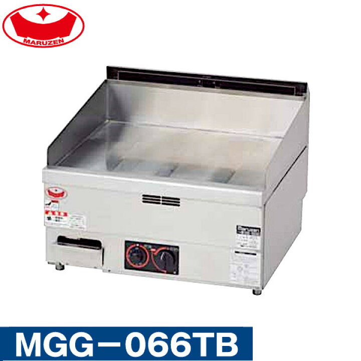 楽天市場】マルゼン 卓上用 ガスグリドル MGG-066TB 自動点火 