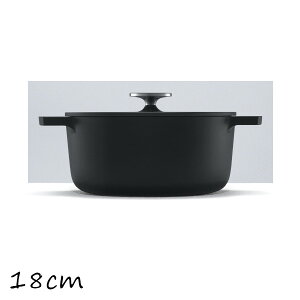 リンナイ 無水調理鍋 Leggiero (レジェロ) 18cm 高品質アルミ鋳物 RBO-MN18A(MB) ブラック