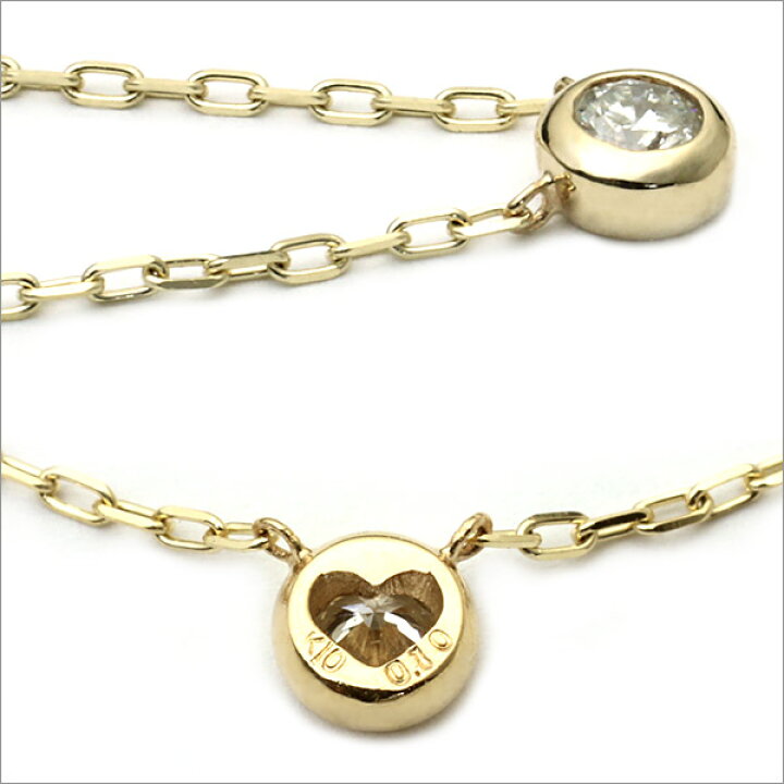 楽天市場】K10/K18 0.15ct ダイヤモンド ネックレス （チェーン付）YG  