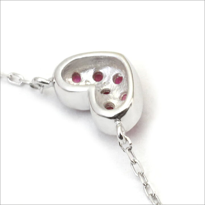 楽天市場】ぷっくり可愛いハート！K10/K18 ルビー ハート パヴェ  