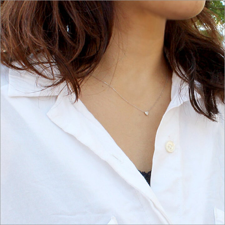 楽天市場】愛らしいハートダイヤ！Pt900/K18YG/K18PG ハート  