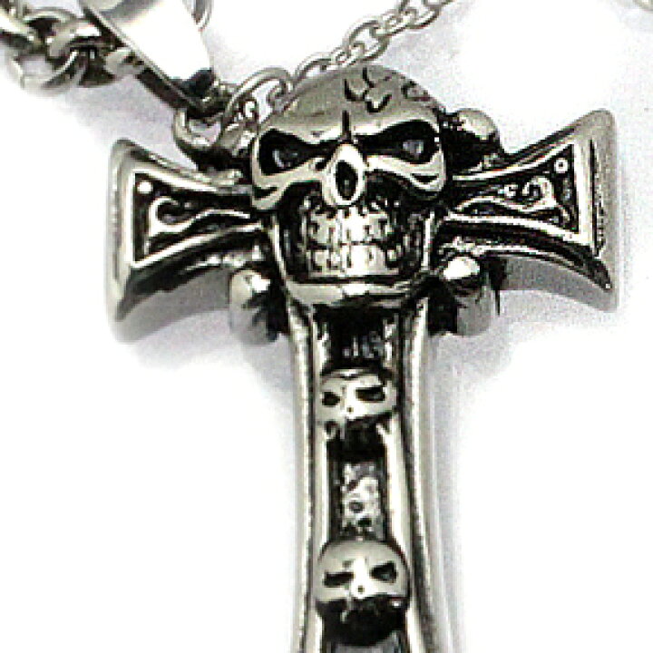 楽天市場】ステンレススチール ペンダント ”scull sword” burning bull 