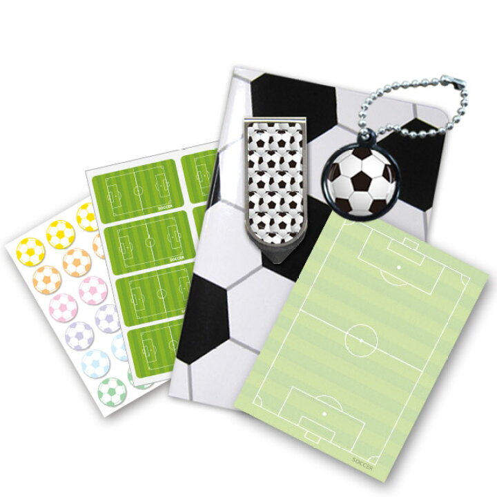 楽天市場 ハッピーバッグ 6点セットsoc 02 サッカー 福袋 サッカーノート ノート シール プレゼント ギフト プチギフト キッズ 子供 男の子 文房具 誕生日 引退 部活 入学祝い お祝い 記念品 卒業記念品 卒団記念品 サッカーグッズ サッカー用品 プロモショップ