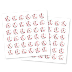 Φ10mmドームシール 野球シール 36個付[ぷっくりシール 野球 シール ステッカー かわいい ボール グッズ 用品 野球グッズ 贈り物 卒業記念品 プレゼント ギフト プチギフト誕生日 引退 入学祝い 入学 入園祝い 入園 お祝い 記念 記念品 小物 雑貨