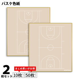 バスケ 色紙 2枚組 コート柄 日本製 送料無料 バスケットボール 色紙 寄せ書き 寄書き サイン プレゼント プチギフト 部活 送別会 卒業 卒団 卒部 卒業記念品 卒団記念品 引退 退職 お祝い 記念 記念品 バスケグッズ バスケ用品 *