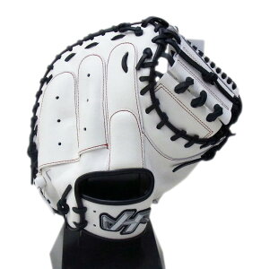 【限定商品】 HATAKEYAMA(ハタケヤマ) 一般軟式キャッチャーミット 捕手用 右投げ用 M23型 ASバック ホワイト PRO-M23WH