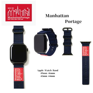�y�����y�A�y���A�j�������zManhattan Portage �A�b�v���E�H�b�` �o���h Apple Watch Band 49mm 46mm 45mm 44mm Apple Watch Nylon Band �}���n�b�^���|�[�e�[�W �i�C���� �o���h M/L�T�C�Y �X�}�[�g�E�H�b�` �o���h