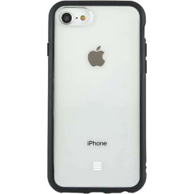 【あす楽、土日、祝日発送】グルマンディーズ IIIIfit Clear iPhoneSE(第3世代/第2世代)/8/7/6s/6対応ケース ブラック IFT-111BK 4550213078724