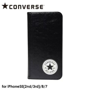 yyAyAjzyzCONVERSE Uncle Patch PU Leather Book Type Case BLACK yiPhone SE(2)(3)/8/7ΉzRo[X 蒠^ ACtHP[X iphoneP[X X}zP[X I[