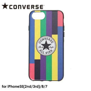 �y�����y�A�y���A�j�������z�y���������zCONVERSE Circle Logo Hybrid IML Back Case RAINBOW�yiPhone SE(��2����)(��3����)/8/7�Ή��z�R���o�[�X �A�C�t�H���P�[�X iphone�P�[�X �w�ʃP�[�X �X�}�z�P�[�X �I�[��