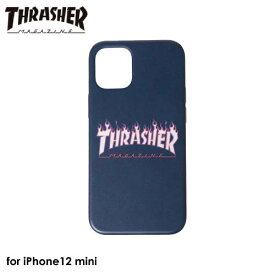 【あす楽、土日、祝日発送】THRASHER FLAME MAGZINE Logo Hybrid IML Back Case NVY/FLAME【iPhone 12 mini対応】スラッシャー アイフォンケース iphoneケース 背面ケース メンズ レディース スマホケース ネイビー MAG 4589676562587
