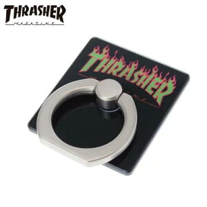 �y�����y�A�y���A�j�������z�y���������zTHRASHER �X���b�V���[ FLAME MAGZINE Logo Smart Phone Ring BLK/FLAME2 �o���J�[�����O �X�}�z�����O �����h�~