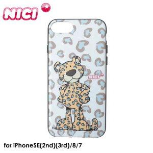 �y�����y�A�y���A�j�������z�y���������zNICI Hybrid Back Case Leopard�yiPhone SE(��2����)(��3����)/8/7�Ή��ziphone�P�[�X �X�}�z�P�[�X �w�ʌ^�P�[�X ���p�[�h �j�L �A�C�t�H���P�[�X �Ƃ� ���C�I�� 