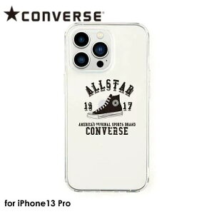 �y�����y�A�y���A�j�������z�y���������zCONVERSE College Logo Hybrid Clear Back Case BLACK�yiPhone 13 Pro�Ή��z�A�C�t�H���P�[�X iphone�P�[�X �w�ʌ^�P�[�X �X�}�z�P�[�X �R���o�[�X �L�����o�X �I�[���X