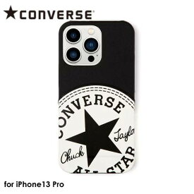 【あす楽、土日、祝日発送】CONVERSE Big Circle Logo PU Leather Back Case【iPhone 13 Pro対応】アイフォンケース 背面ケース スマホケース コンバース ブランド 定番 オールスター CANVAS ALL STAR ブラック カードケース 4589676563980