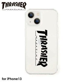 【あす楽、土日、祝日発送】THRASHER Logo Hybrid Clear Case BLACK 【iPhone 13対応】スラッシャー アイフォンケース iPhoneケース 背面ケース メンズ レディース スマホケース ストリート ベーシック クリアケース MAG 4589676564055