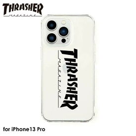 【あす楽、土日、祝日発送】THRASHER Logo Hybrid Clear Case BLACK【iPhone 13 Pro対応】アイフォンケース iphoneケース 背面ケース スマホケース ストリート ブランド ベーシック スラッシャー クリア ブラック MAG ロゴ 4589676564093