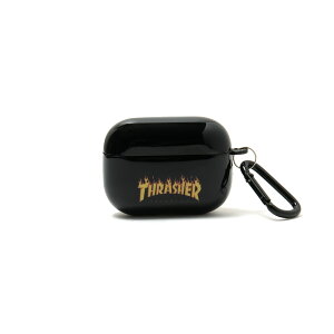 【あす楽、土日、祝日発送】【送料無料】THRASHER Logo AirPods Pro Case BLACK【AirPods Pro対応】スラッシャー おしゃれ エアーポッズ プロ ケース メンズ レディース ケース 保護ケース クリア ブラッ