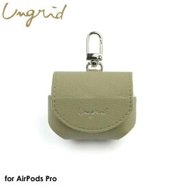 【24日20時からポイントUP!お買い物マラソン あす楽発送】Ungrid AirPods Pro Case KHAKI【AirPods Pro対応】アングリッド おしゃれ レディース エアポッズプロケース カバー レザー カーキ 保護ケース イヤホン ブランド 4589676565335