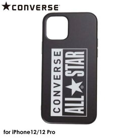【あす楽、土日、祝日発送】CONVERSE Heel Patch Logo Hybrid IML Back Case BLACK【iPhone 12/iPhone12 Pro 対応】コンバース アイフォンケース iphoneケース 背面型ケース スマホケース オールスター ALL STAR ブラック 4589676562181