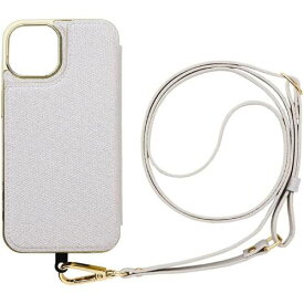 【あす楽、土日、祝日発送】UNiCASE iPhone14/13 ケース MAELYS LOUNA Cross Body Case Duo (Silver) スマホショルダー カード収納 4573558550885