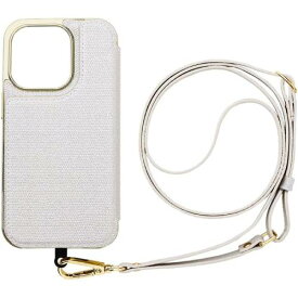 【あす楽、土日、祝日発送】UNiCASE iPhone14 Pro ケース MAELYS LOUNA Cross Body Case Duo (Silver) スマホショルダー カード収納 4573558550939