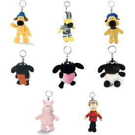 NICI ニキ Shaun the sheep ひつじのショーン キーリング ショーン キーホルダー ぬいぐるみ ビーンバッグ バッグチャーム バッグアクセサリー 可愛い かわいい 人気 マスコット ビッツァー ティミー ギフト プレゼント ペア イタズラブタ お揃い 【正規販売店】