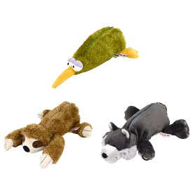 NICI ニキ フィギュア ペンポーチ ペンケース 筆箱 フィギュアポーチ バード ビリー・レイ ナマケモノ ビル オオカミ 筆箱 ふでばこ 文具 文房具 ステーショナリー ぬいぐるみ 動物 アニマル かわいい ギフト